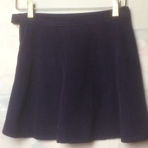 American Apparel Purple Corduroy Mini Skirt